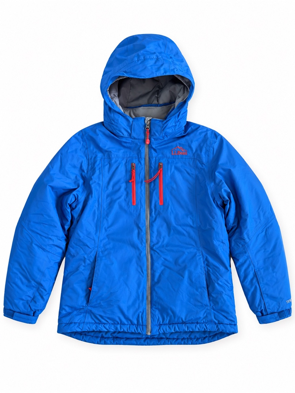 L.L. Bean Thinsulate Ski Jacket Hooded Winter Parka Blue Kids Coat XL 18